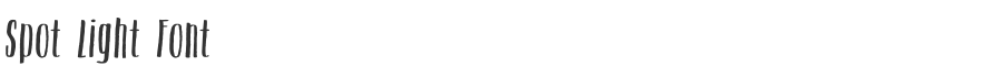 Spot Light Font