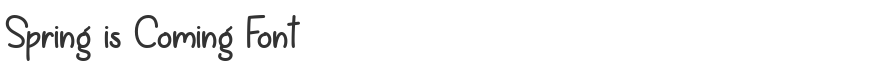 Spring is Coming Font