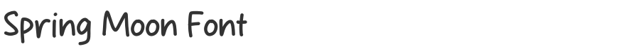 Spring Moon Font