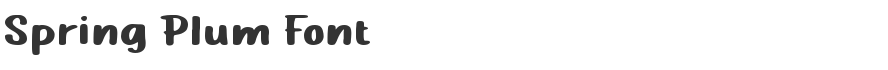 Spring Plum Font