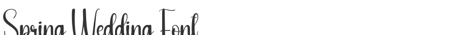 Spring Wedding Font