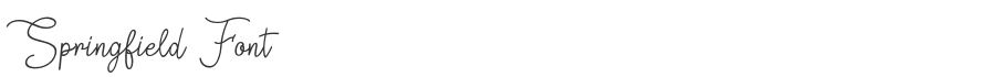 Springfield Font