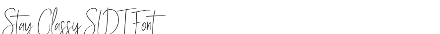 Stay Classy SLDT Font