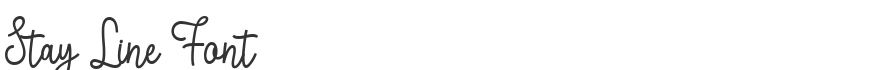 Stay Line Font