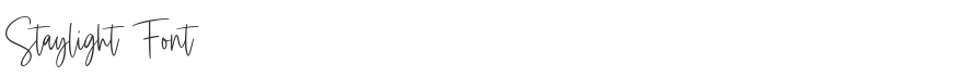 Staylight Font