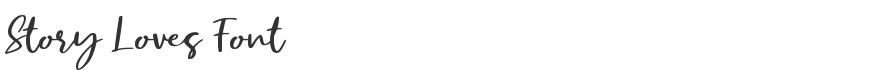 Story Loves Font