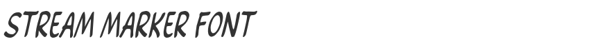 Stream Marker Font