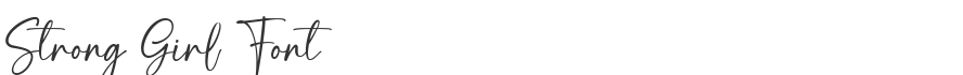 Strong Girl Font