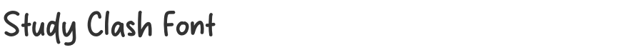 Study Clash Font