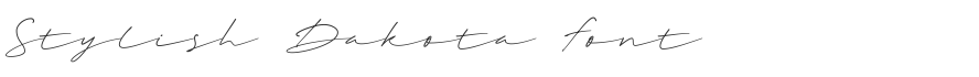 Stylish Dakota Font