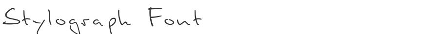 Stylograph Font