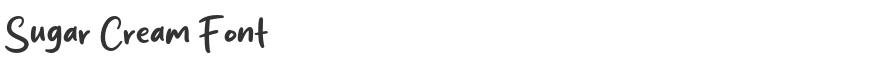 Sugar Cream Font