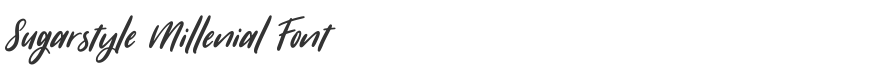 Sugarstyle Millenial Font