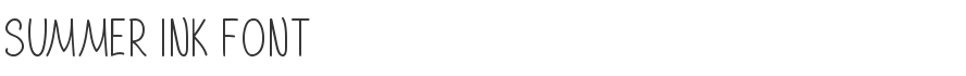 Summer Ink Font