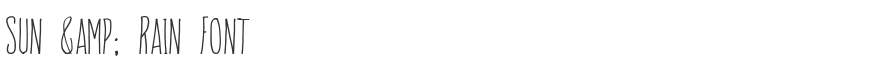 Sun & Rain Font