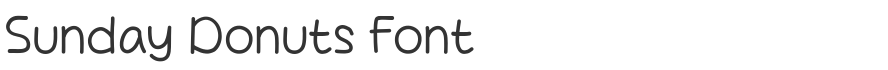 Sunday Donuts Font