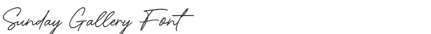 Sunday Gallery Font