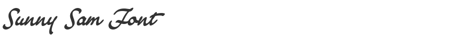 Sunny Sam Font