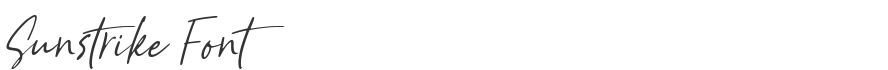 Sunstrike Font