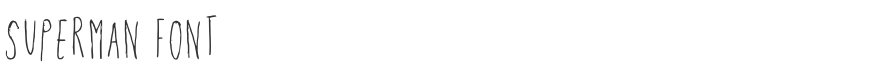 Superman Font