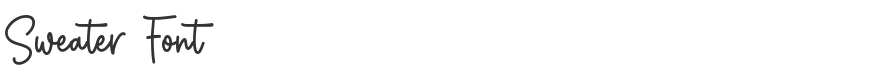 Sweater Font