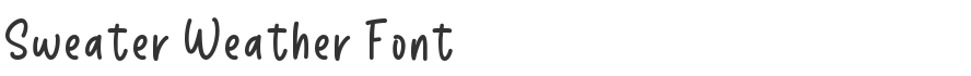 Sweater Weather Font
