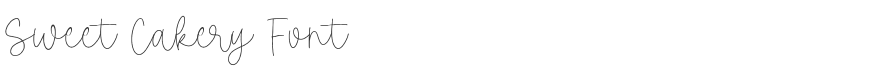 Sweet Cakery Font