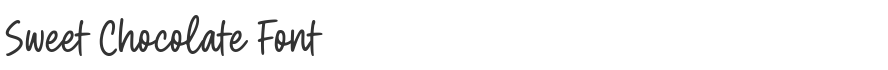 Sweet Chocolate Font