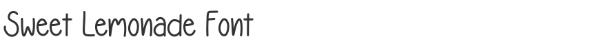 Sweet Lemonade Font