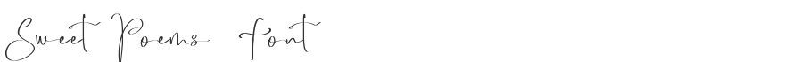 Sweet Poems Font