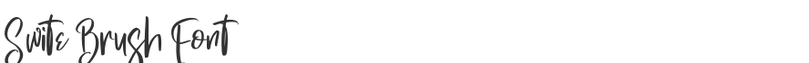 Swite Brush Font