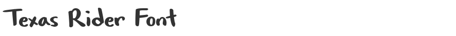 Texas Rider Font