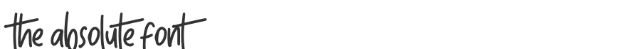 The Absolute Font
