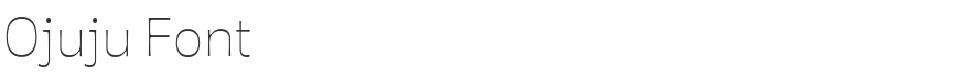 Ojuju Font