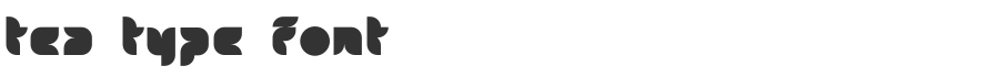 Tea Type Font