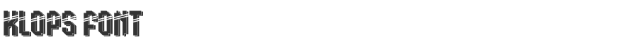 Klops Font