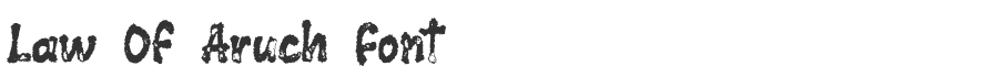 Law Of Aruch Font