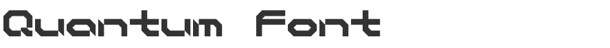 Quantum Font