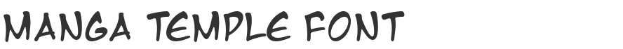 Manga Temple Font