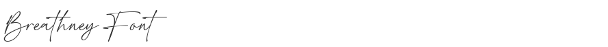 Breathney Font