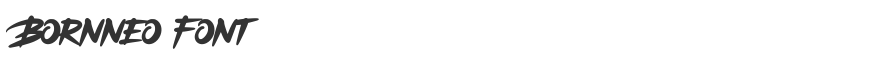 Bornneo Font