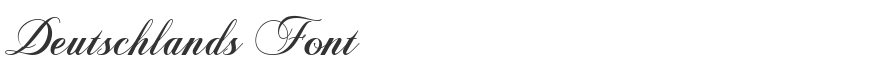 Deutschlands Font