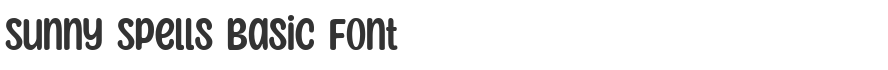 Sunny Spells Basic Font