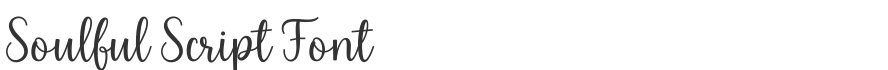 Soulful Script Font