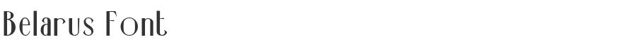 Belarus Font