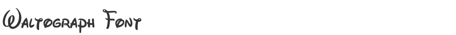 Waltograph Font