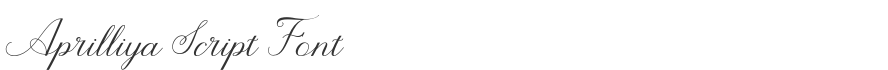 Aprilliya Script Font