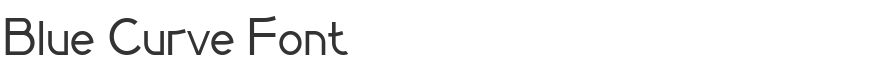 Blue Curve Font