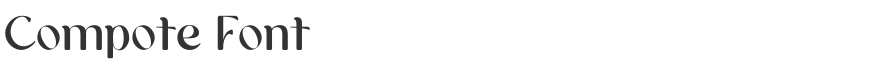 Compote Font