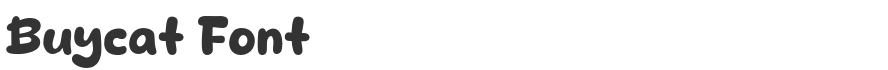 Buycat Font